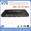 Высококачественный переходник конвертера HDMI Splitter 1x4 в 1 из 4-х каналов Full 1080P